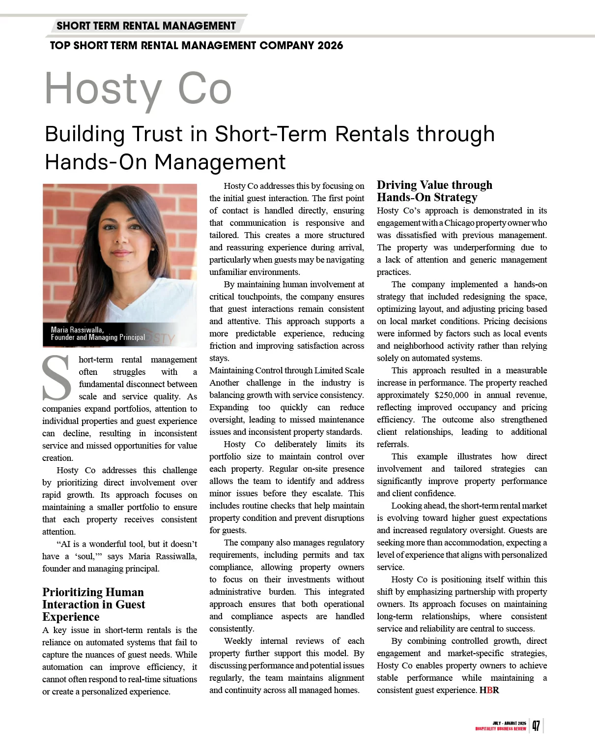  Hospitality Management | Hospitality Business Review